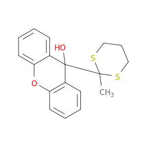 9H-Xanthen-9-ol, 9-(2-methyl-1,3-dithian-2-yl)-