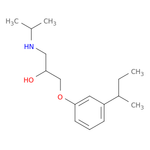 1-((1-METHYLETHYL)AMINO)-3-(3-(1-METHYLPROPYL)PHENOXY)-2-PROPANOL