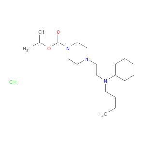 1-Piperazinecarboxylicacid, 4-[2-(butylcyclohexylamino)ethyl]-, 1-methylethyl ester, hydrochloride(1:1)