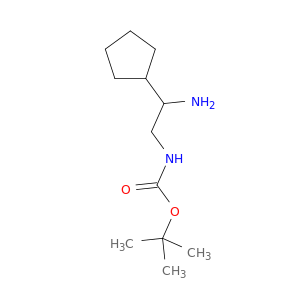 tert-Butyl N-(2-amino-2-cyclopentylethyl)carbamate