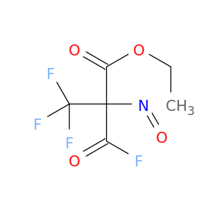 Propanoic acid, 3,3,3-trifluoro-2-(fluorocarbonyl)-2-nitroso-, ethyl ester