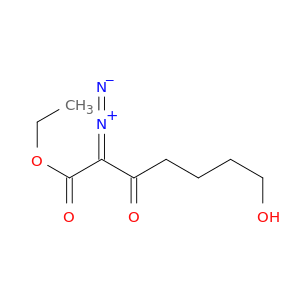 Heptanoic acid, 2-diazo-7-hydroxy-3-oxo-, ethyl ester
