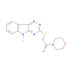 Morpholine, 4-[(2H-1,2,4-triazino[5,6-b]indol-3-ylthio)acetyl]-