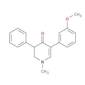 4(1H)-Pyridinone, 2,3-dihydro-5-(3-methoxyphenyl)-1-methyl-3-phenyl-