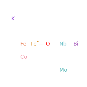 Bismuth cobalt iron molybdenum niobium potassium tellurium oxide