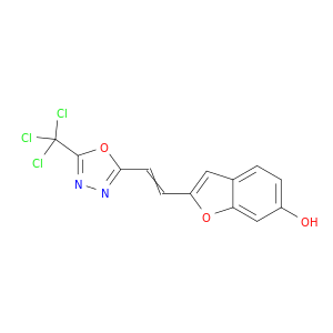 6-Benzofuranol, 2-[2-[5-(trichloromethyl)-1,3,4-oxadiazol-2-yl]ethenyl]-