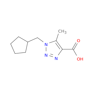 1-(cyclopentylmethyl)-5-methyl-1H-1,2,3-triazole-4-carboxylic acid