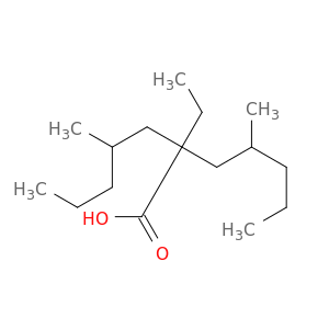 Heptanoic acid, 2-ethyl-4-methyl-2-(2-methylpentyl)-