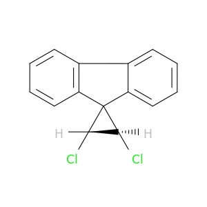 Spiro[cyclopropane-1,9'-[9H]fluorene], 2,3-dichloro-, trans-