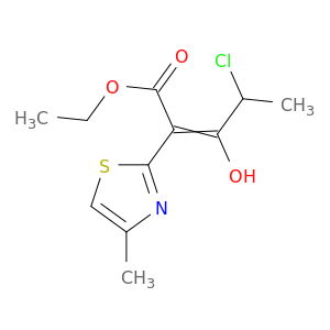 Ethyl 4-Chloro-3-hydroxy-2-(4-methyl-1,3-thiazol-2-yl)pent-2-enoate