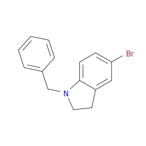 1H-Indole, 5-bromo-2,3-dihydro-1-(phenylmethyl)-
