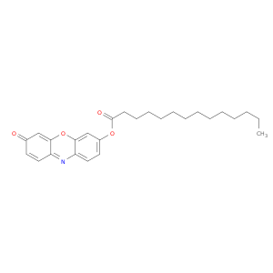 Tetradecanoic acid, 3-oxo-3H-phenoxazin-7-yl ester