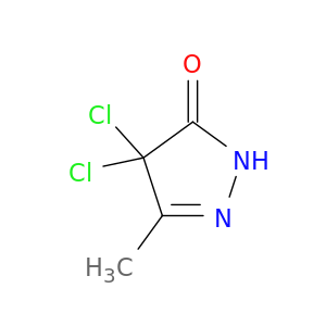 3H-Pyrazol-3-one, 4,4-dichloro-2,4-dihydro-5-methyl-