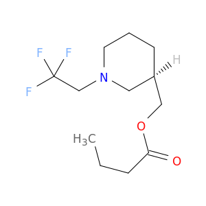 Butanoic acid, [(3R)-1-(2,2,2-trifluoroethyl)-3-piperidinyl]methyl ester