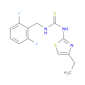 Thiourea, N-[(2,6-difluorophenyl)methyl]-N'-(4-ethyl-2-thiazolyl)-