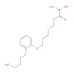 Propanamide, N-hydroxy-N-methyl-3-[[3-(2-pentylphenoxy)propyl]thio]-