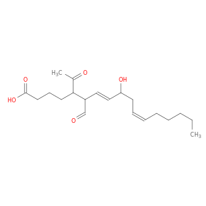 7,11-Heptadecadienoic acid, 5-acetyl-6-formyl-9-hydroxy-, (7E,11Z)-