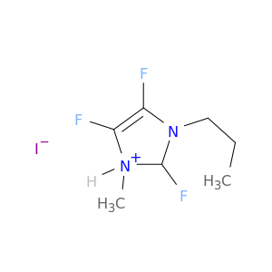 1H-Imidazolium, 2,4,5-trifluoro-1-methyl-3-propyl-, iodide
