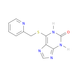 2H-Purin-2-one, 1,3-dihydro-6-[(2-pyridinylmethyl)thio]-
