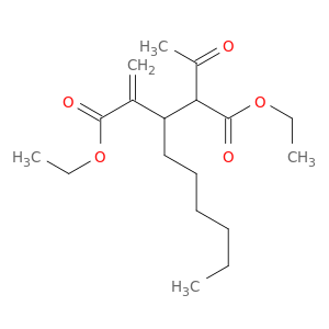 Pentanedioic acid, 2-acetyl-3-hexyl-4-methylene-, diethyl ester