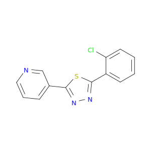 Pyridine,3-[5-(2-chlorophenyl)-1,3,4-thiadiazol-2-yl]-