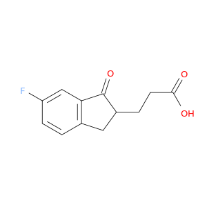 1H-Indene-2-propanoic acid, 6-fluoro-2,3-dihydro-1-oxo-