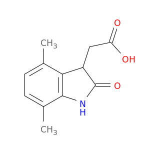 2-(4,7-二甲基-2-氧代吲哚-3-基)乙酸