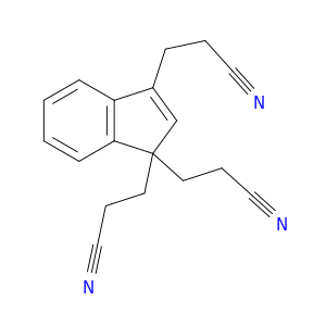 1H-Indene-1,1,3-tripropanenitrile