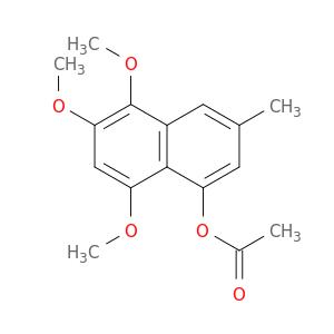1-Naphthalenol, 5,6,8-trimethoxy-3-methyl-, acetate