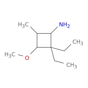2,2-diethyl-3-methoxy-4-methylcyclobutan-1-amine