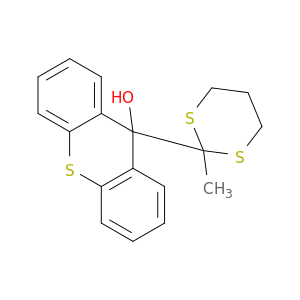 9H-Thioxanthen-9-ol, 9-(2-methyl-1,3-dithian-2-yl)-