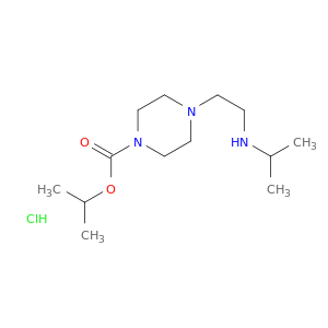 1-Piperazinecarboxylicacid, 4-[2-[(1-methylethyl)amino]ethyl]-, 1-methylethyl ester, hydrochloride(1:1)