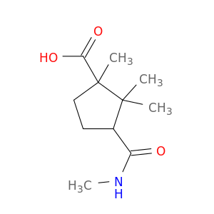1,2,2-TRIMETHYL-3-[(METHYLAMINO)CARBONYL]CYCLOPENTANECARBOXYLIC ACID