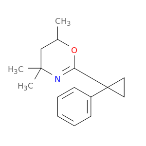 4,4,6-trimethyl-2-(1-phenylcyclopropyl)-5,6-dihydro-4h-1,3-oxazine