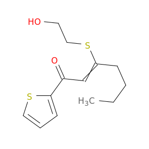 2-Hepten-1-one, 3-[(2-hydroxyethyl)thio]-1-(2-thienyl)-