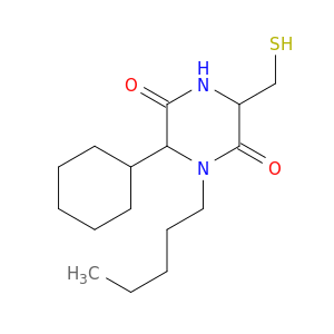 2,5-Piperazinedione, 6-cyclohexyl-3-(mercaptomethyl)-1-pentyl-