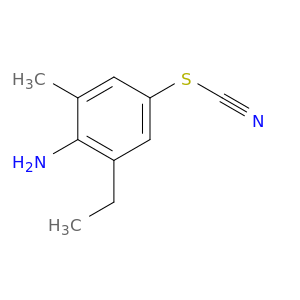 [(4-amino-3-ethyl-5-methylphenyl)sulfanyl]formonitrile
