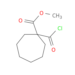 Cycloheptanecarboxylic acid, 1-(chlorocarbonyl)-, methyl ester
