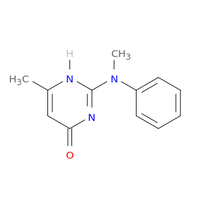 4(1H)-Pyrimidinone, 6-methyl-2-(methylphenylamino)-