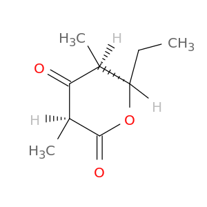 2H-Pyran-2,4(3H)-dione, 6-ethyldihydro-3,5-dimethyl-, (3S,5S,6R)-