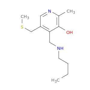 3-Pyridinol, 4-[(butylamino)methyl]-2-methyl-5-[(methylthio)methyl]-