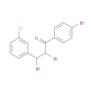 1-Propanone, 2,3-dibromo-1-(4-bromophenyl)-3-(3-chlorophenyl)-