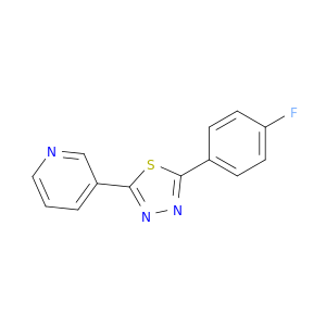 Pyridine,3-[5-(4-fluorophenyl)-1,3,4-thiadiazol-2-yl]-