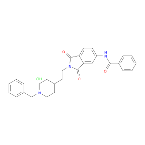 Benzamide,N-[2,3-dihydro-1,3-dioxo-2-[2-[1-(phenylmethyl)-4-piperidinyl]ethyl]-1H-isoindol-5-yl]-,hydrochloride (1:1)