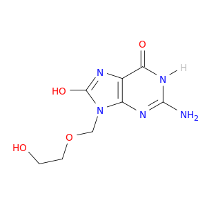 9-[(2-hydroxyethoxy)methyl]-8-hydroxyguanine