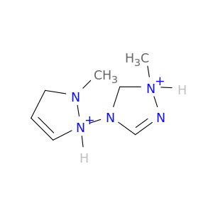 1H-1,2,4-Triazolium, 1-methyl-4-(2-methyl-1H-pyrazolium-1-yl)-
