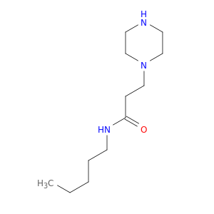 1-Piperazinepropanamide, N-pentyl-
