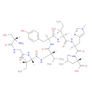 L-Leucine, L-serylglycyl-L-isoleucyl-L-valyl-L-tyrosyl-L-isoleucyl-L-histidyl-