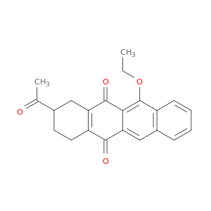 5,12-Naphthacenedione, 2-acetyl-11-ethoxy-1,2,3,4-tetrahydro-