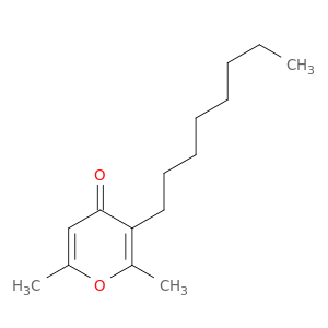 4H-Pyran-4-one, 2,6-dimethyl-3-octyl-